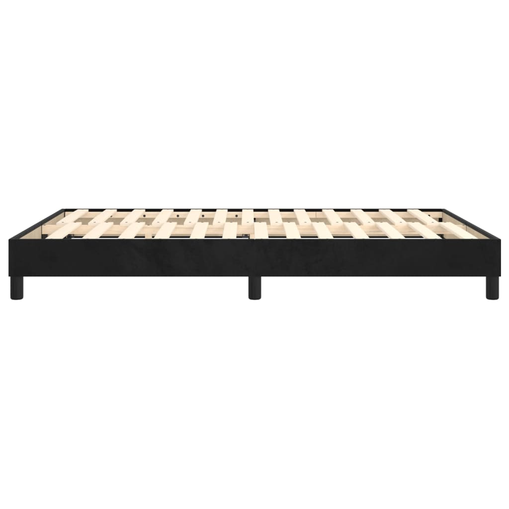 vidaXL Estructura de cama sin colchón terciopelo negro 140x200 cm