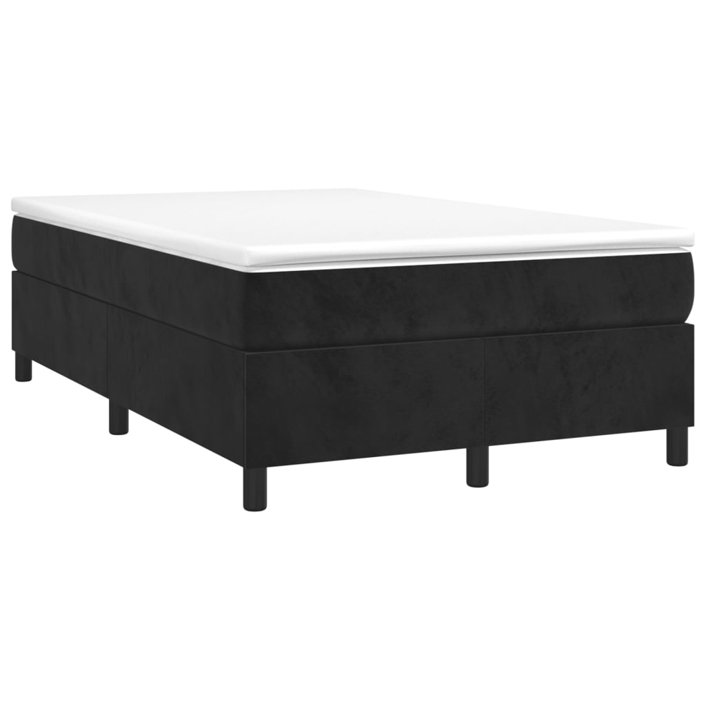 vidaXL Estructura de cama sin colchón terciopelo negro 120x200 cm