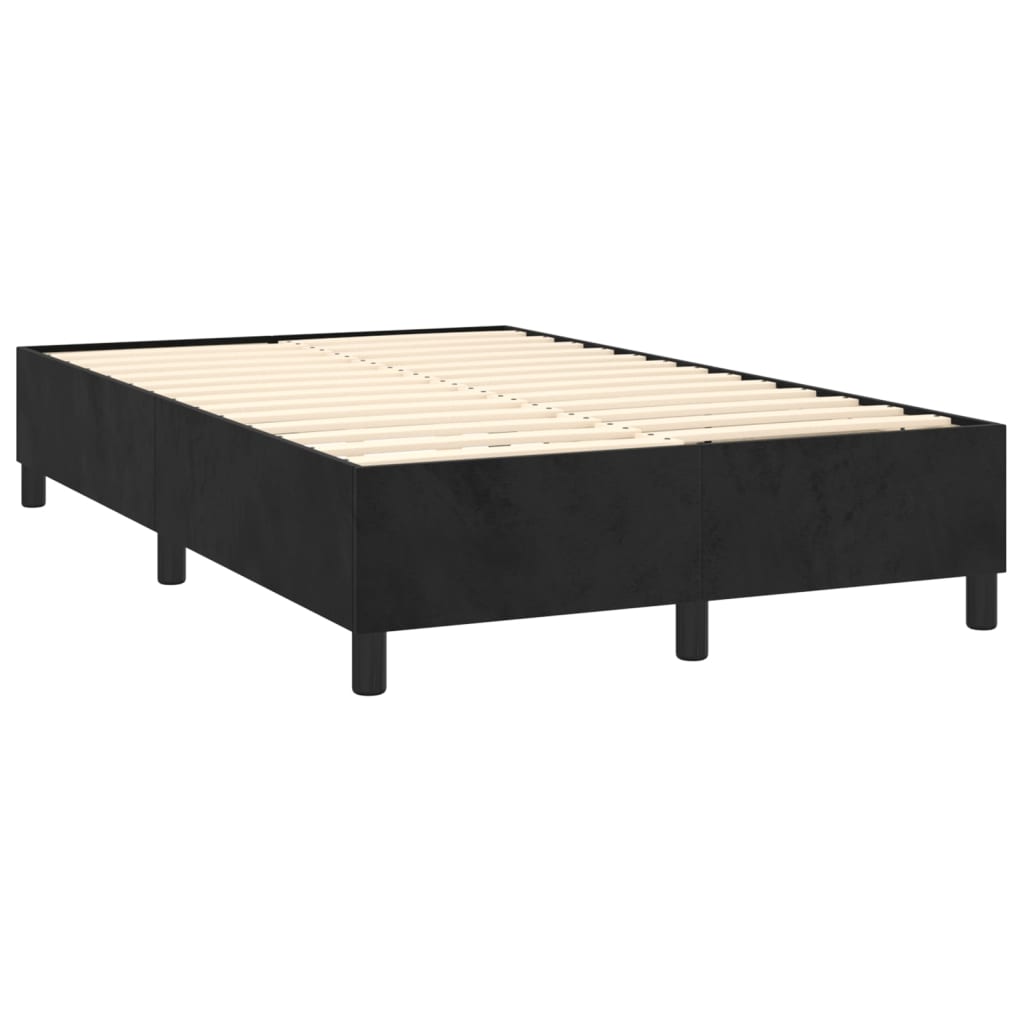 vidaXL Estructura de cama sin colchón terciopelo negro 120x200 cm