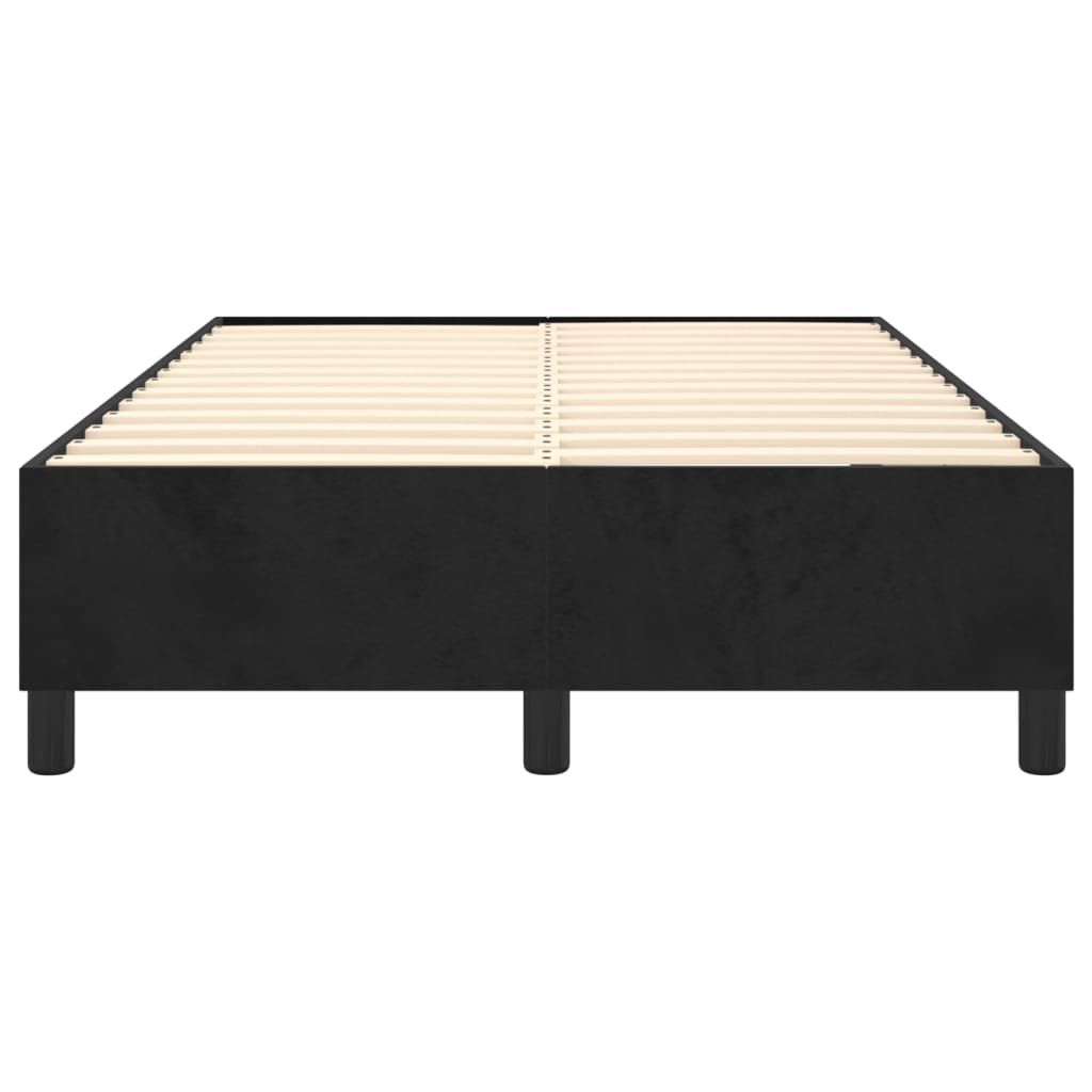 vidaXL Estructura de cama sin colchón terciopelo negro 120x200 cm