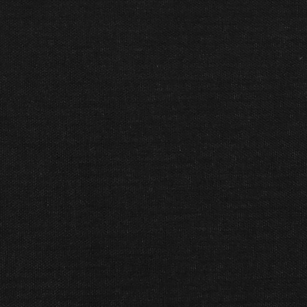 vidaXL Cabeceros 2 unidades de tela negro 80x5x78/88 cm