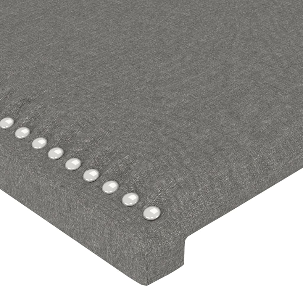 vidaXL Cabeceros 4 unidades tela gris oscuro 72x5x78/88 cm