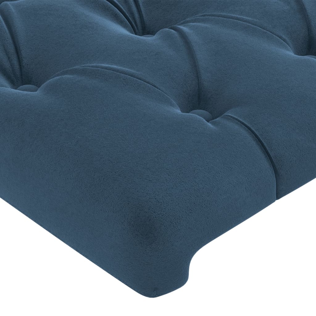 vidaXL Cabeceros 4 unidades terciopelo azul oscuro 72x7x78/88 cm