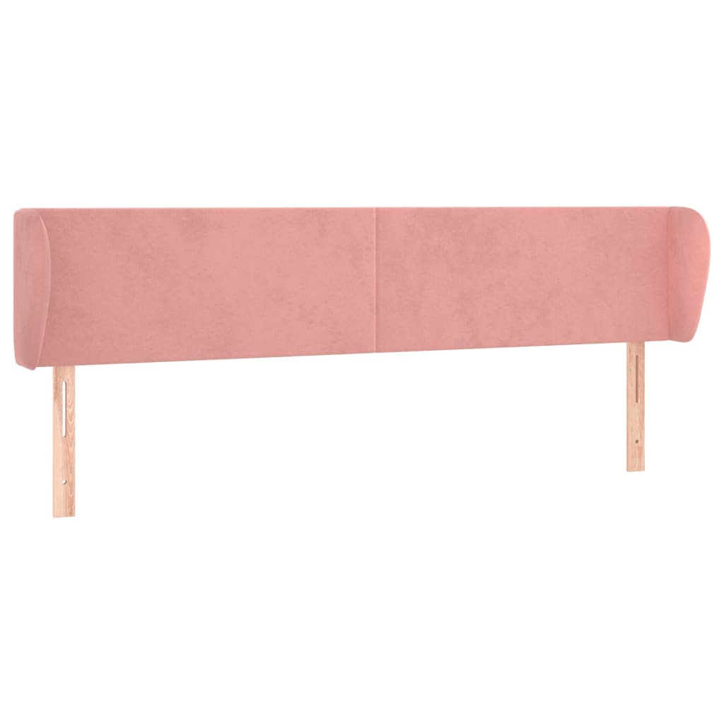 vidaXL Cabecero de terciopelo rosa 163x23x78/88 cm