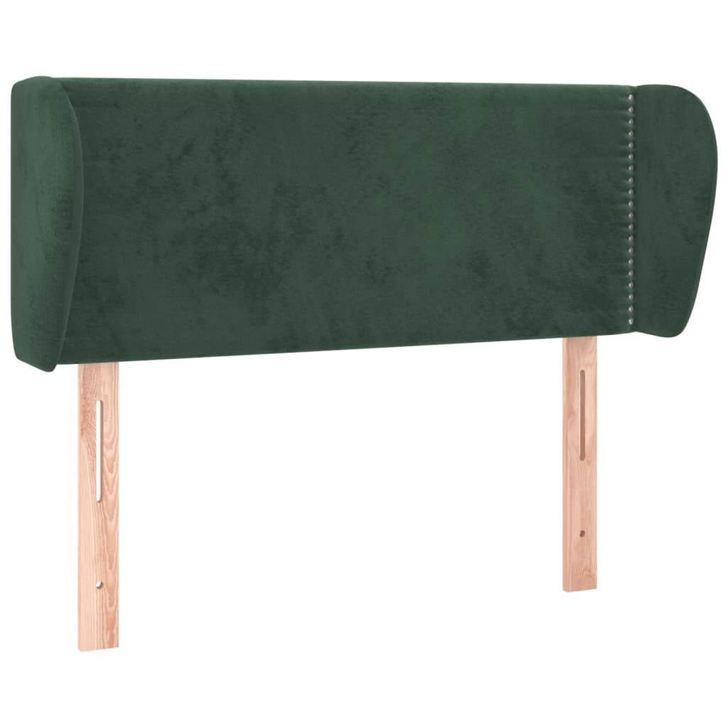 vidaXL Cabecero de terciopelo verde oscuro 93x23x78/88 cm