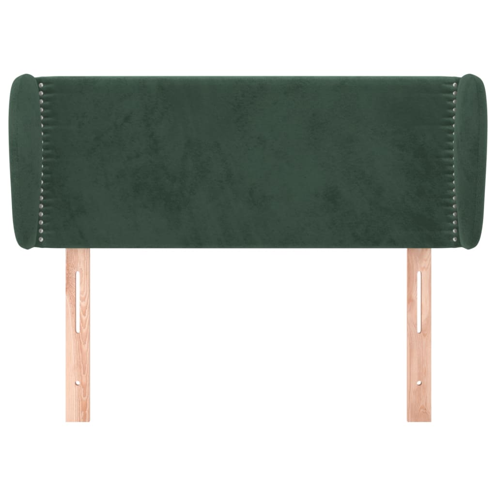 vidaXL Cabecero de terciopelo verde oscuro 93x23x78/88 cm