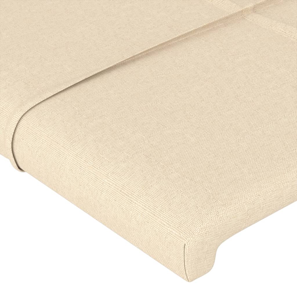 vidaXL Cabecero de tela color crema 93x23x78/88 cm