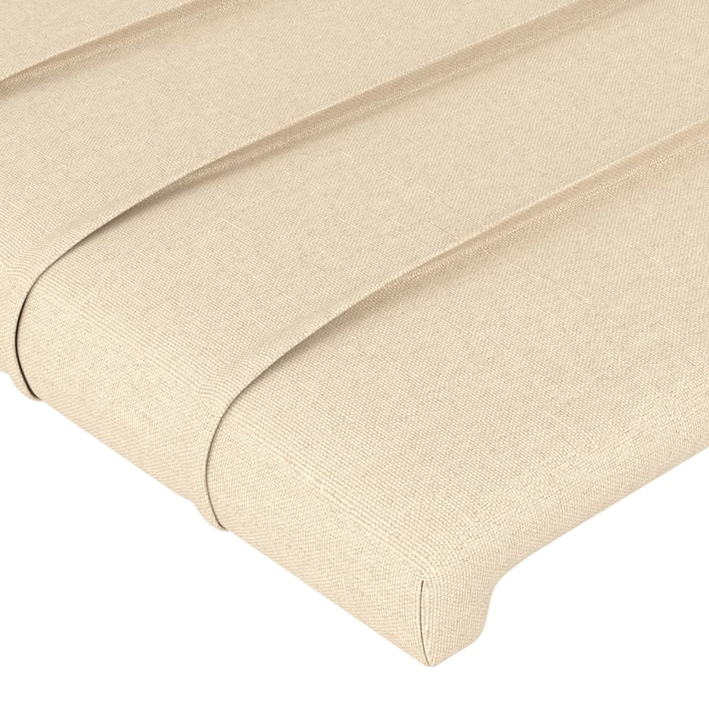 vidaXL Cabecero de tela color crema 103x23x78/88 cm