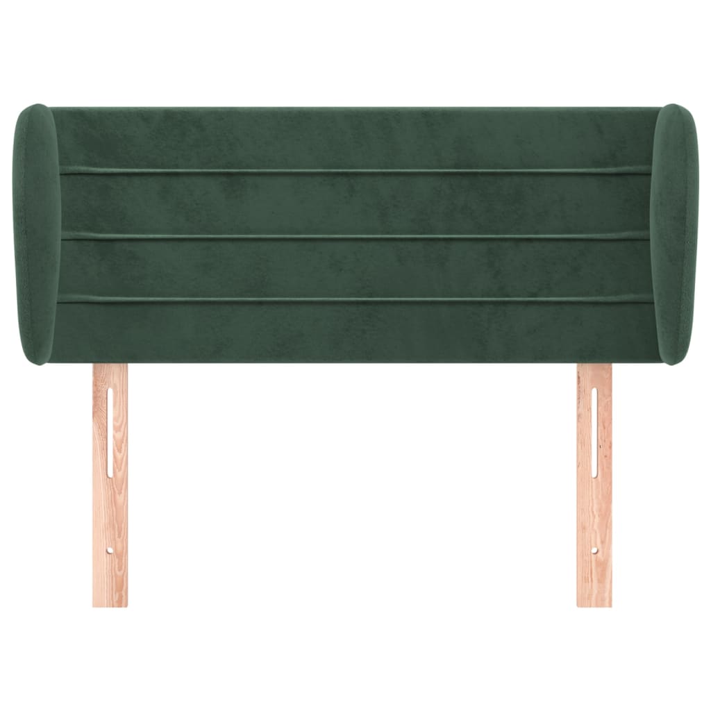 vidaXL Cabecero de terciopelo verde oscuro 93x23x78/88 cm