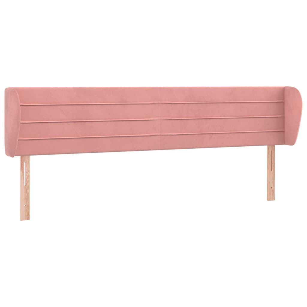 vidaXL Cabecero de terciopelo rosa 183x23x78/88 cm