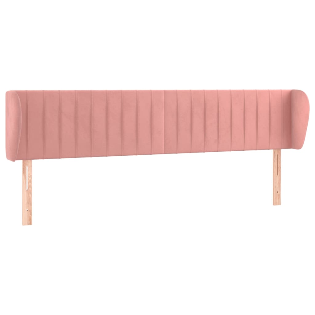 vidaXL Cabecero de terciopelo rosa 163x23x78/88 cm