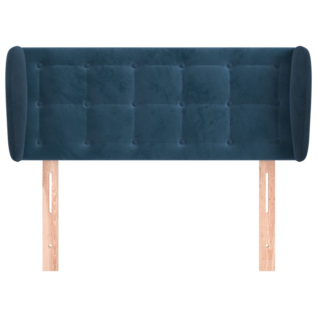 vidaXL Cabecero de terciopelo azul oscuro 103x23x78/88 cm