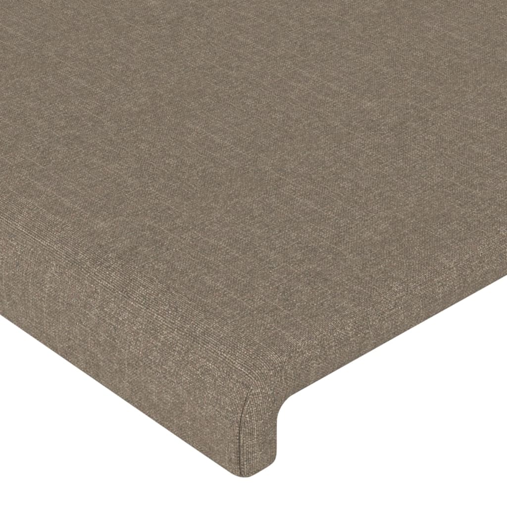 vidaXL Cabecero con orejas de tela gris taupe 83x23x118/128 cm