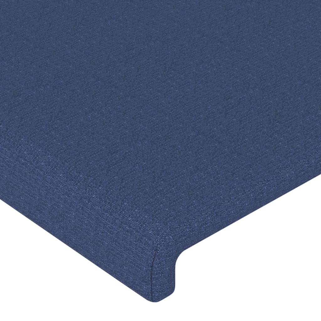 vidaXL Cabecero con orejas de tela azul 183x23x118/128 cm