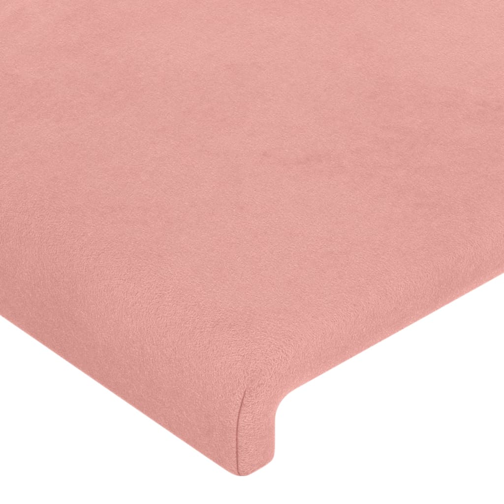 vidaXL Cabecero con orejas de terciopelo rosa 83x23x118/128 cm