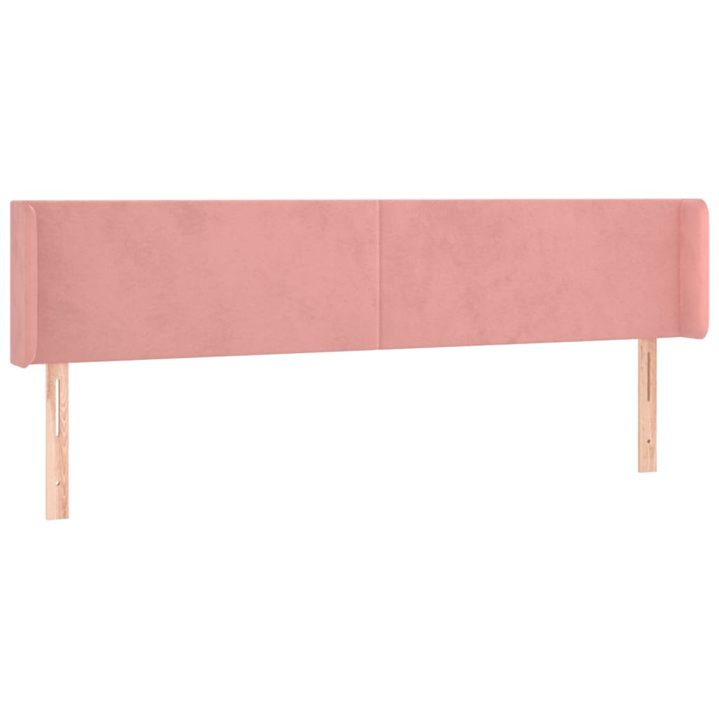 vidaXL Cabecero de terciopelo rosa 163x16x78/88 cm