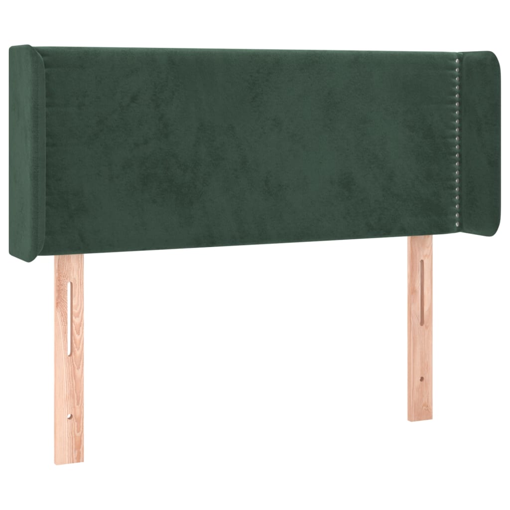 vidaXL Cabecero de terciopelo verde oscuro 93x16x78/88 cm