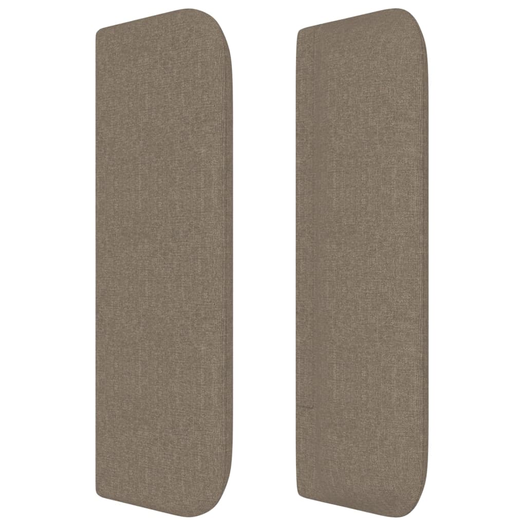 vidaXL Cabecero de tela gris taupe 83x16x78/88 cm