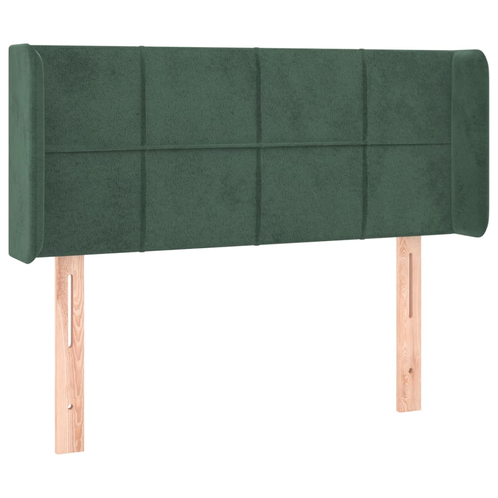 vidaXL Cabecero de terciopelo verde oscuro 93x16x78/88 cm