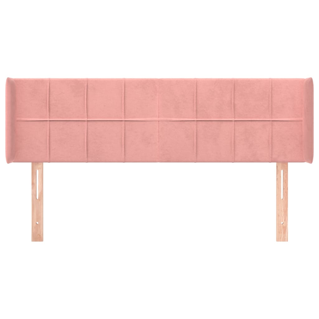 vidaXL Cabecero de terciopelo rosa 147x16x78/88 cm