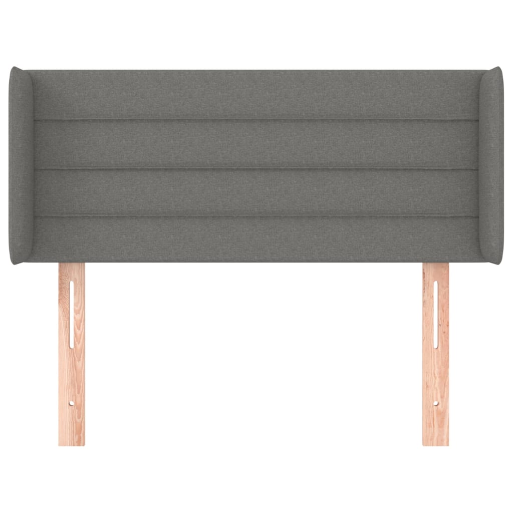 vidaXL Cabecero de tela gris oscuro 93x16x78/88 cm