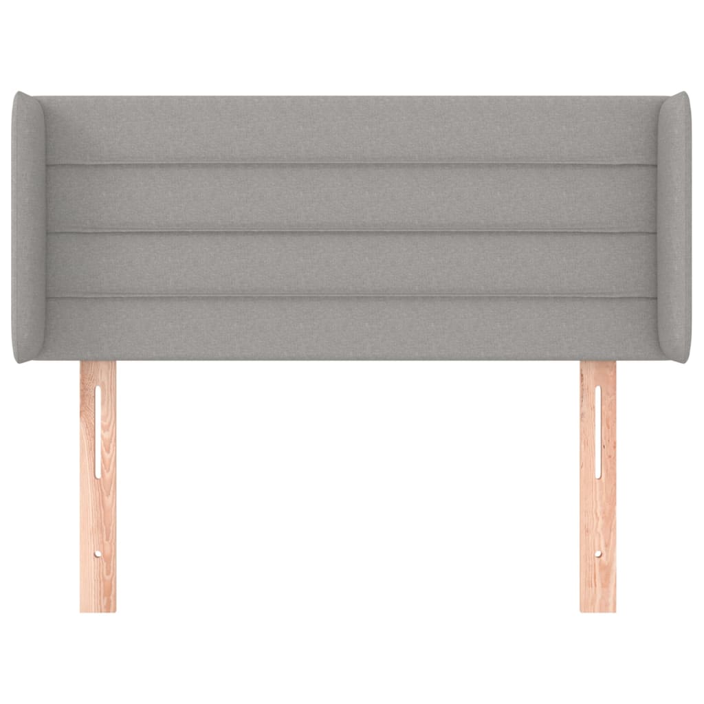 vidaXL Cabecero de tela gris claro 103x16x78/88 cm