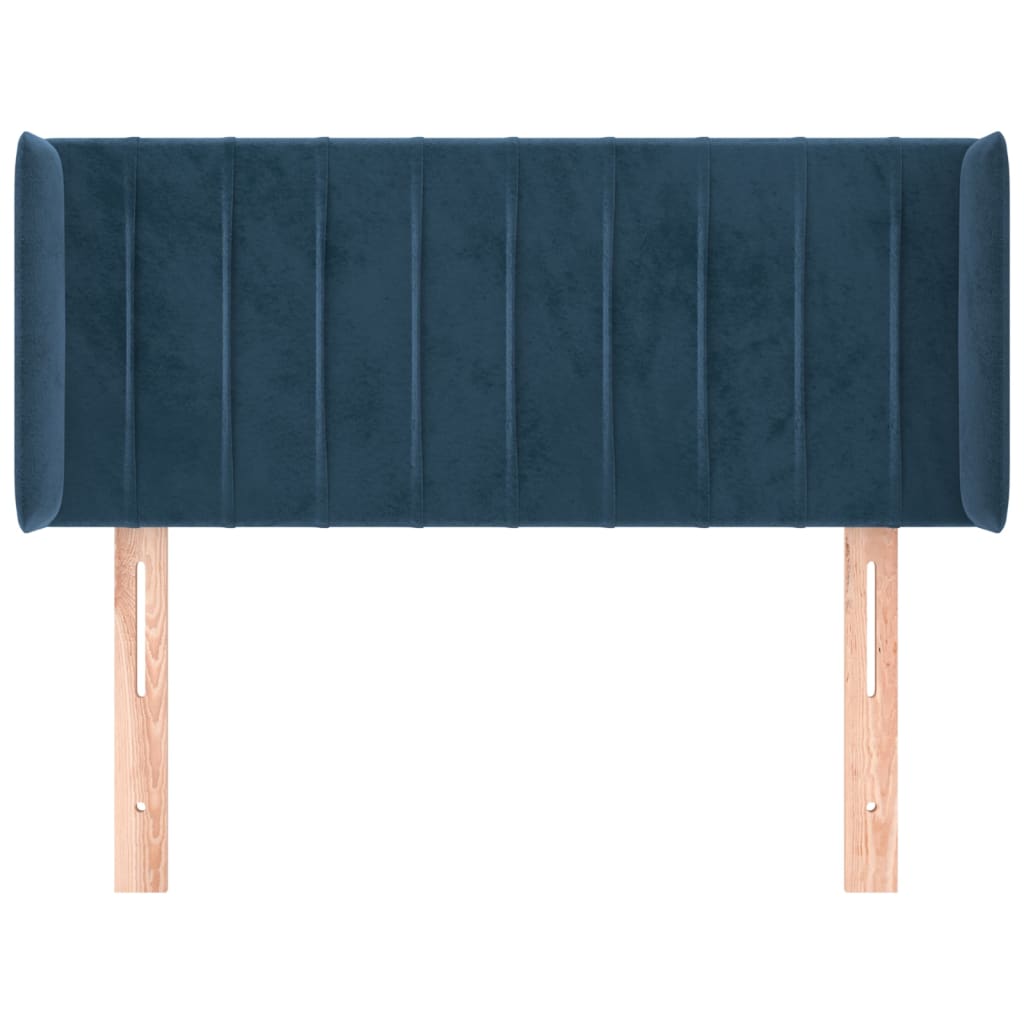 vidaXL Cabecero de terciopelo azul oscuro 93x16x78/88 cm