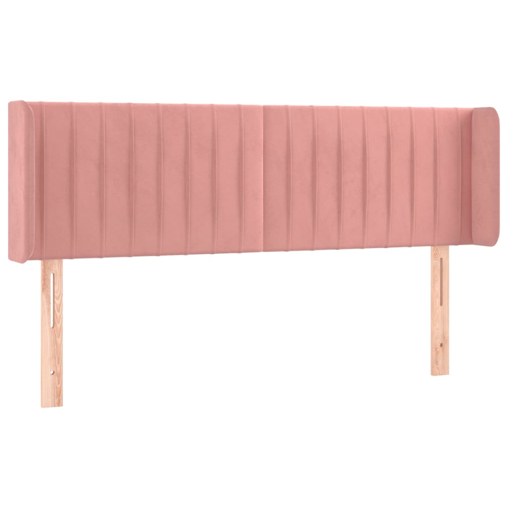 vidaXL Cabecero de terciopelo rosa 147x16x78/88 cm