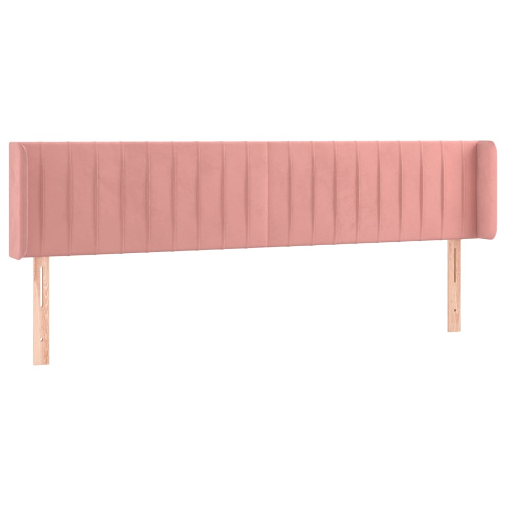 vidaXL Cabecero de terciopelo rosa 183x16x78/88 cm