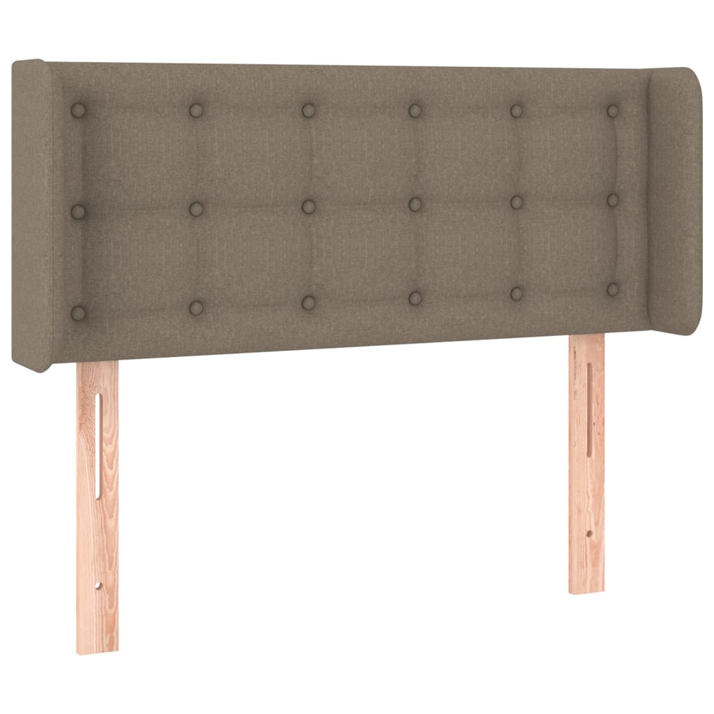 vidaXL Cabecero de tela gris taupe 93x16x78/88 cm