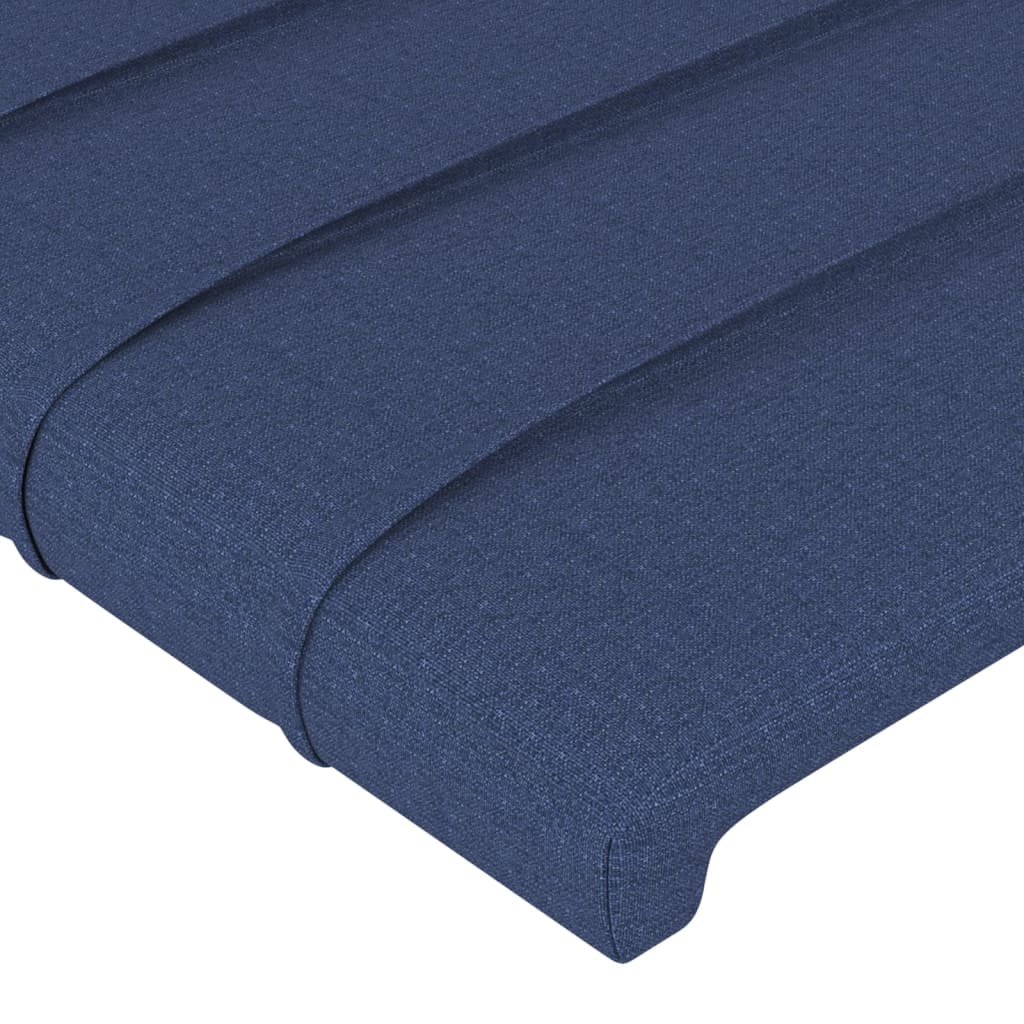 vidaXL Cabecero con orejas de tela azul 83x16x118/128 cm