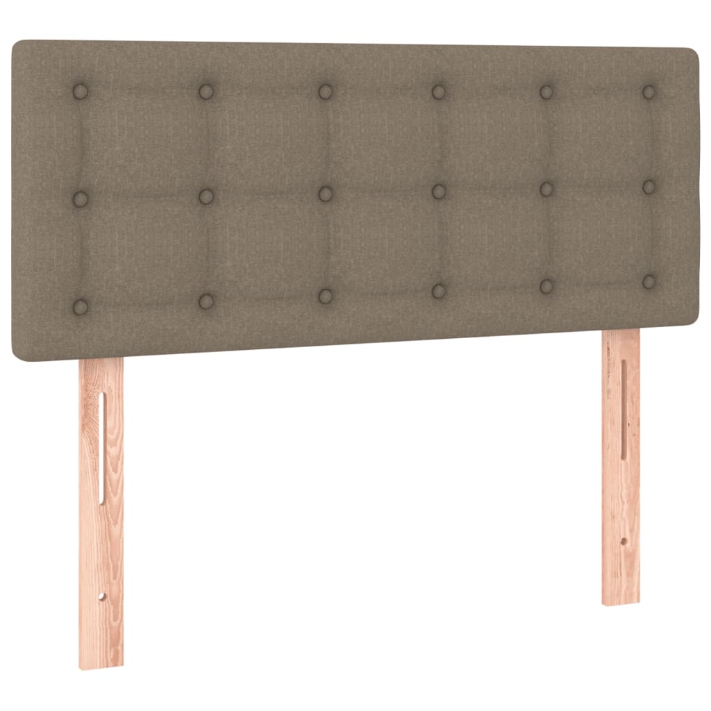 vidaXL Cabecero con LED de tela gris taupe 100x5x78/88 cm