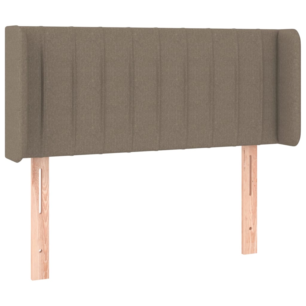 vidaXL Cabecero con LED de tela gris taupe 83x16x78/88 cm