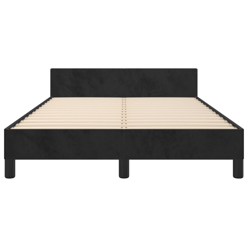 vidaXL Estructura de cama sin colchón terciopelo negro 120x200 cm