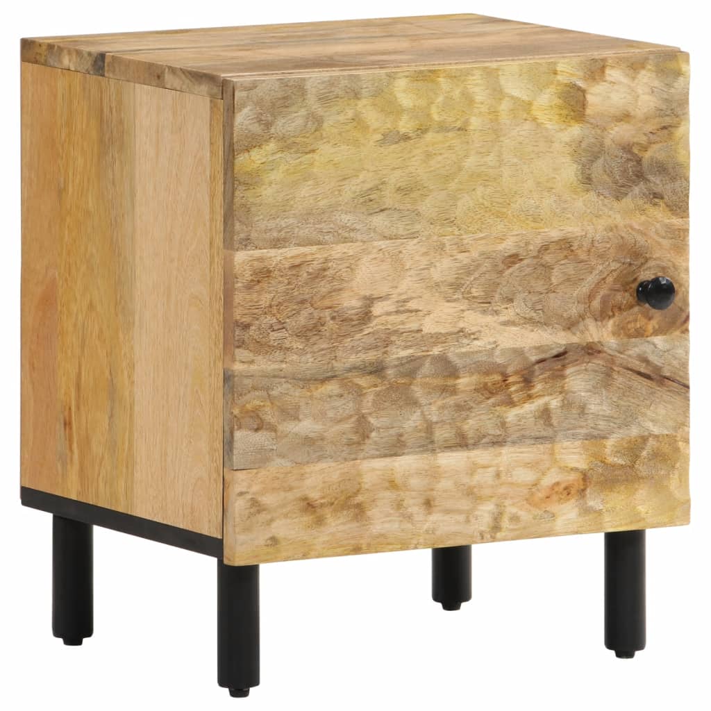 vidaXL Mesita de noche de madera maciza de mango 40x33x46 cm