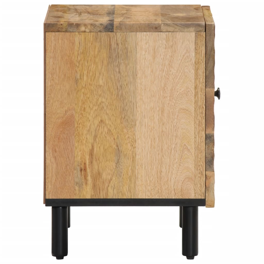 vidaXL Mesita de noche de madera maciza de mango 40x33x46 cm