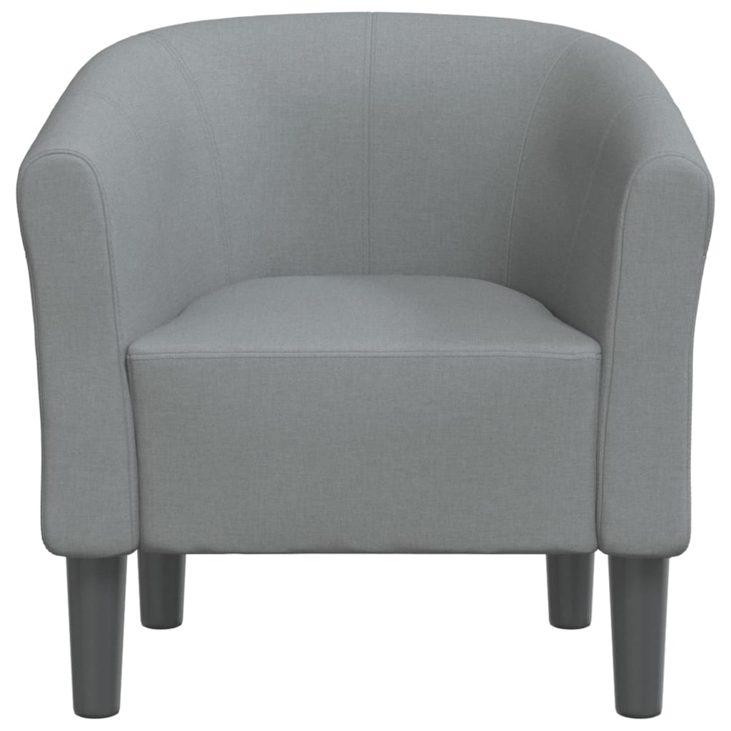 vidaXL Sillón de tela gris claro