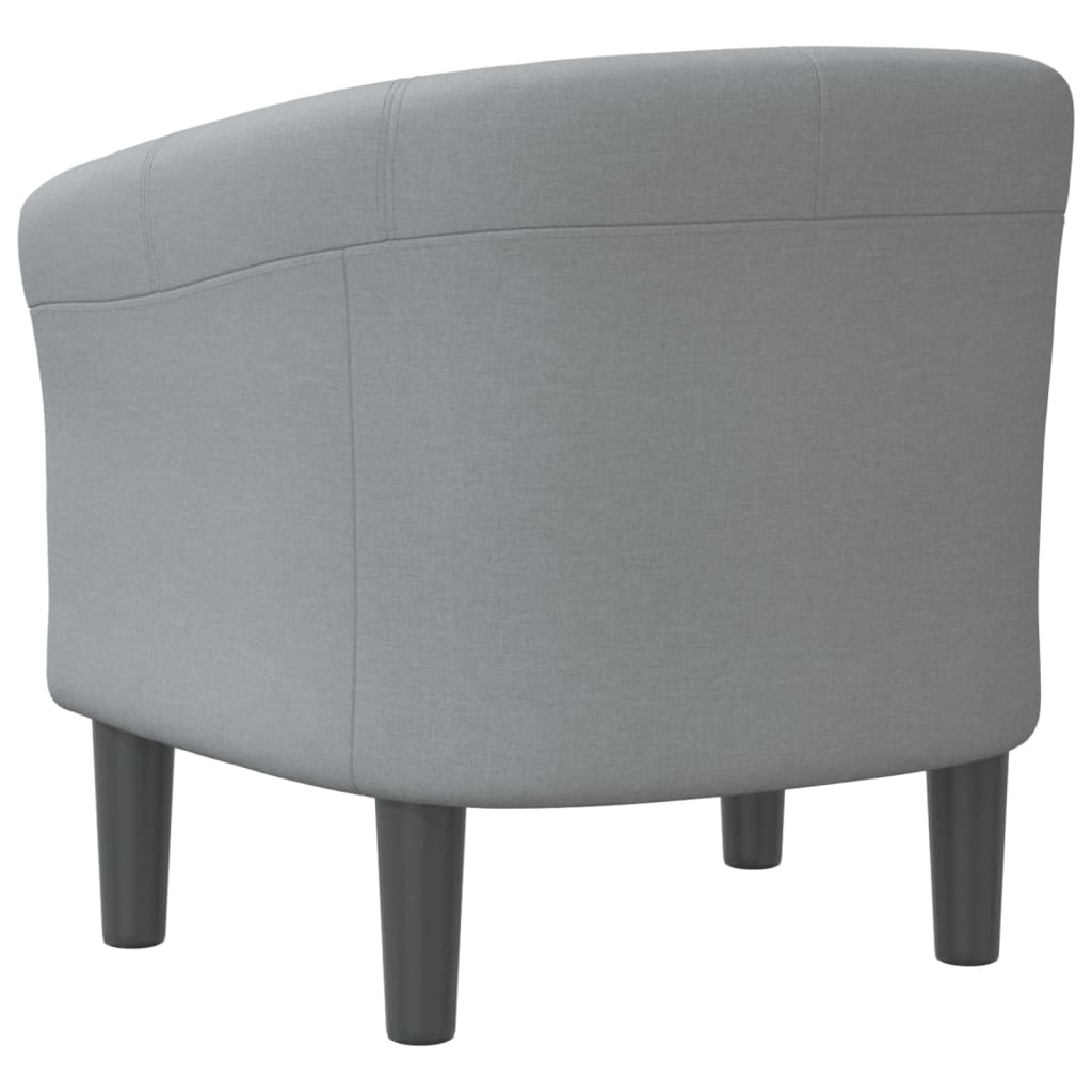 vidaXL Sillón de tela gris claro