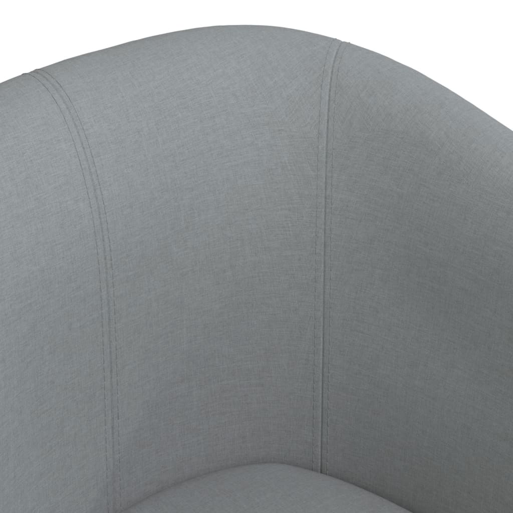 vidaXL Sillón de tela gris claro