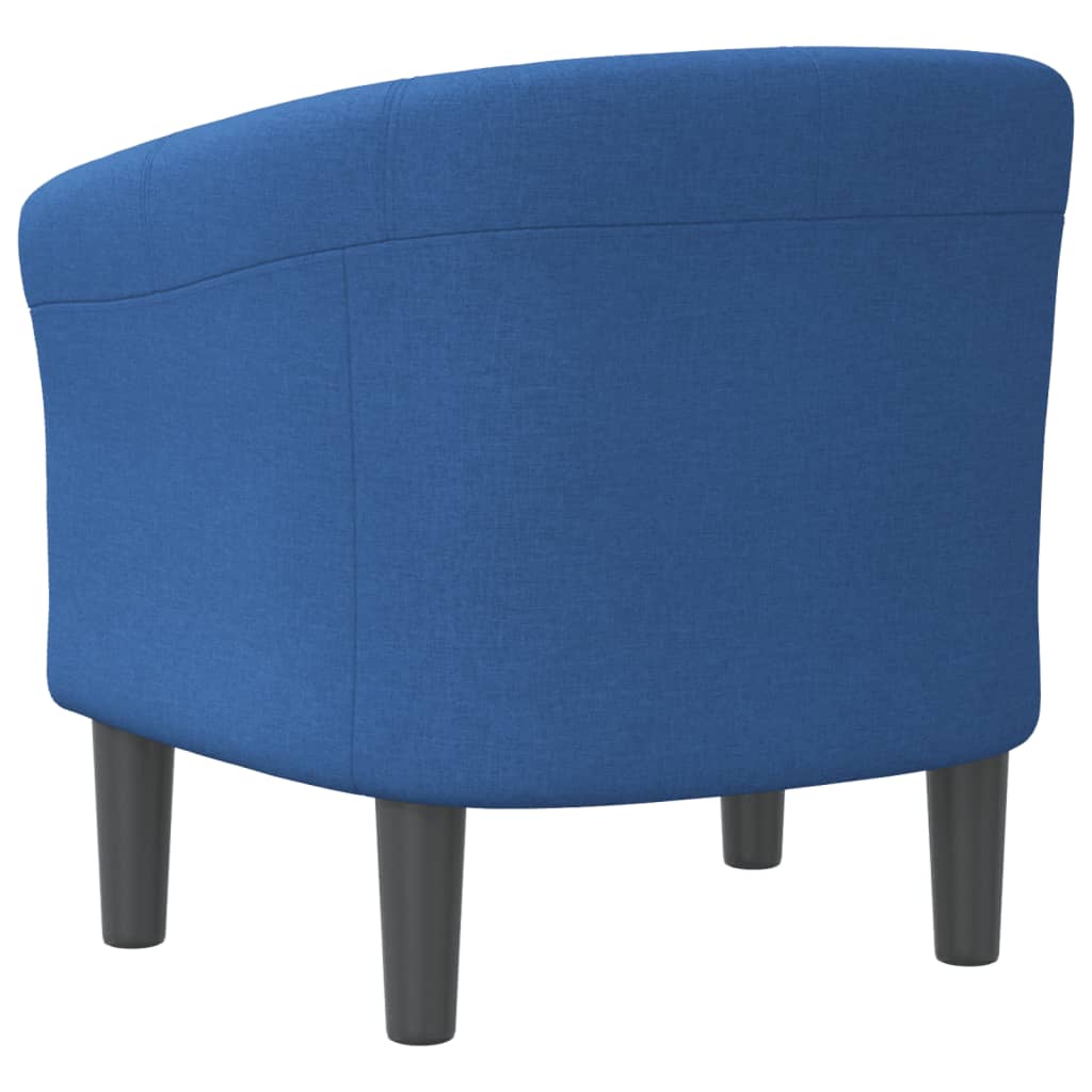 vidaXL Sillón de tela azul