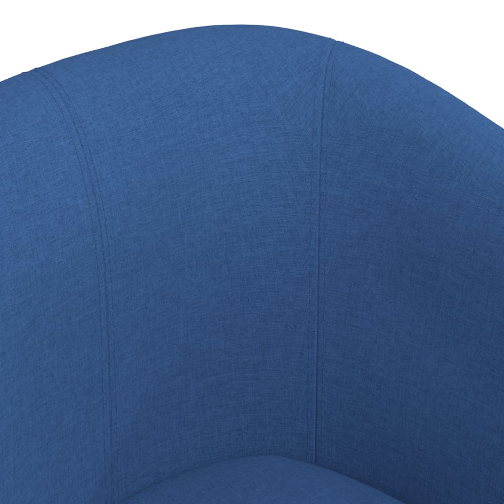 vidaXL Sillón de tela azul