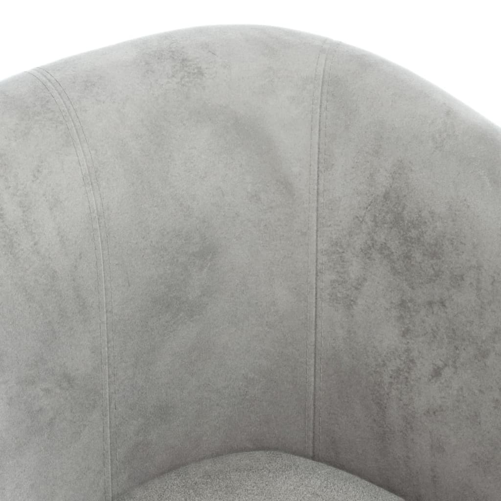 vidaXL Sillón de terciopelo gris claro