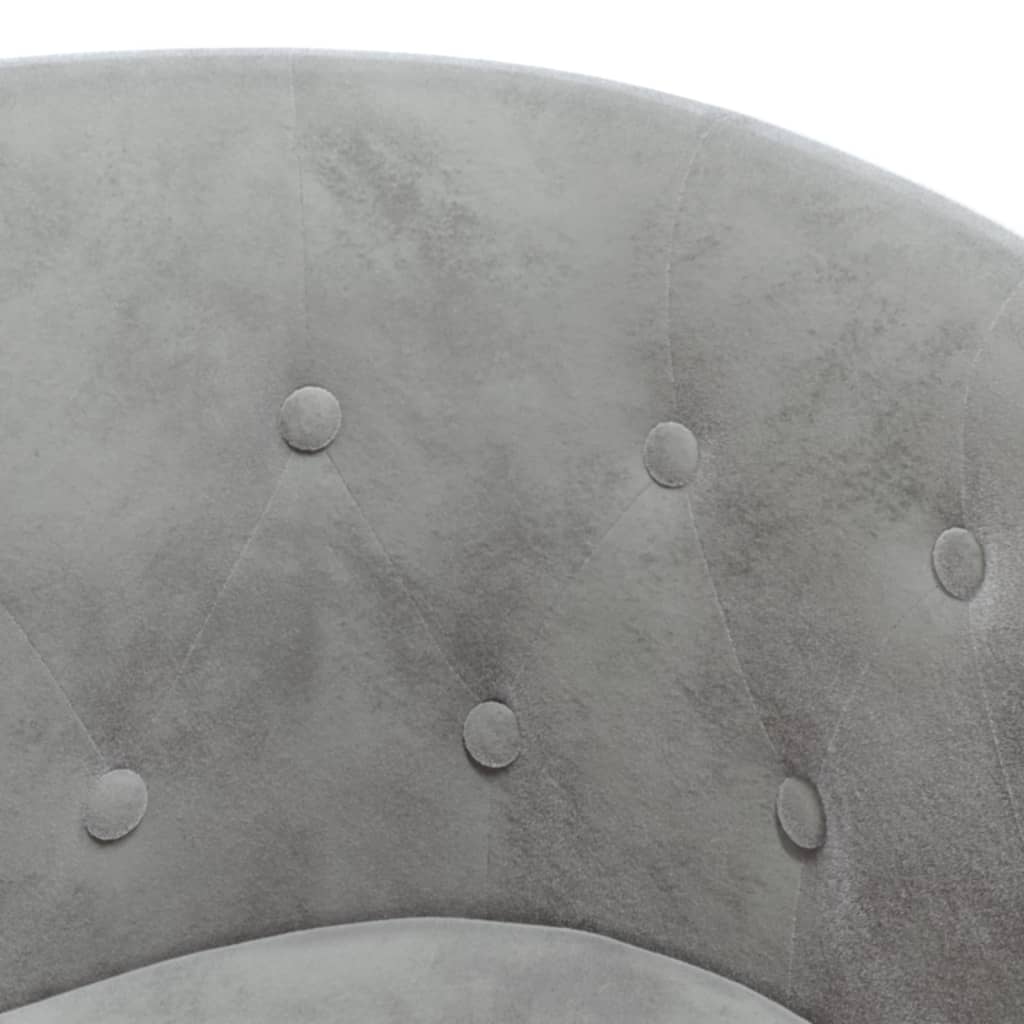 vidaXL Sillón de terciopelo gris claro