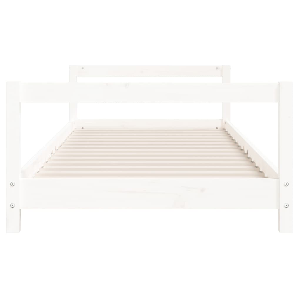 vidaXL Estructura de cama para niños madera de pino blanco 90x190 cm