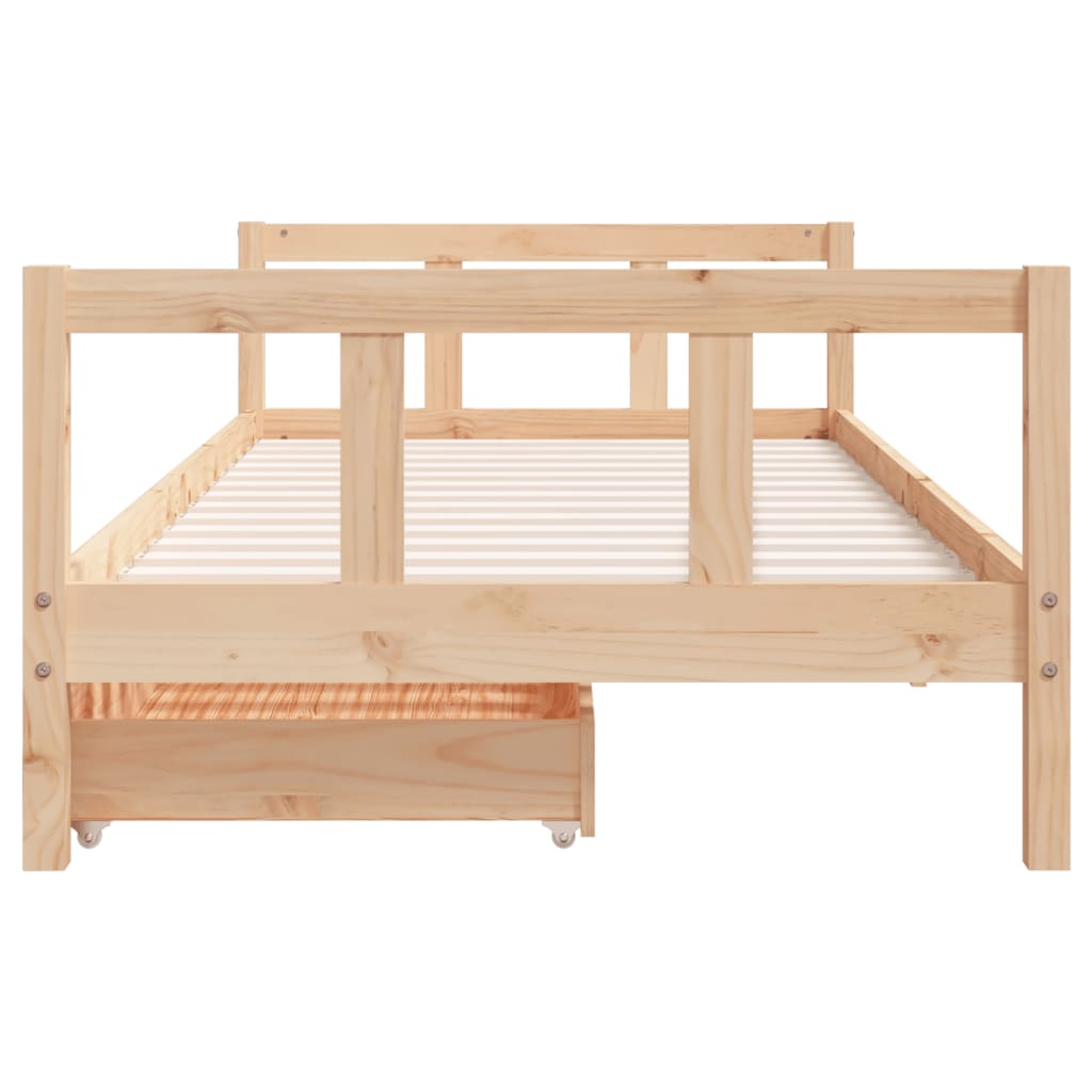 vidaXL Estructura de cama para niños con cajones madera pino 90x200 cm