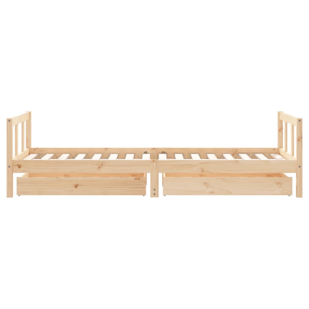 vidaXL Estructura de cama para niños con cajones madera pino 90x200 cm