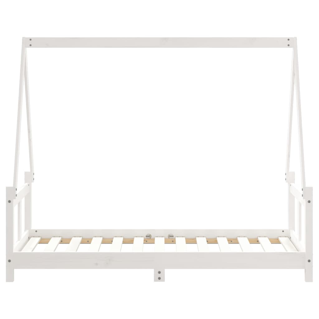 vidaXL Estructura de cama para niños madera de pino blanco 80x160 cm