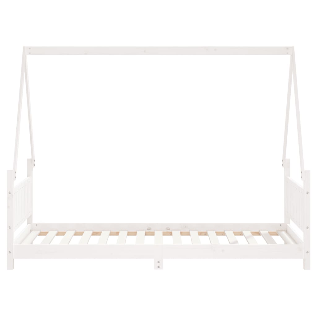 vidaXL Estructura de cama para niños madera de pino blanco 90x190 cm