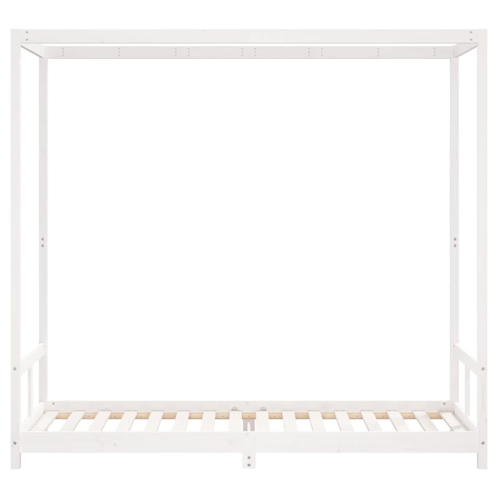 vidaXL Estructura de cama para niños madera de pino blanco 80x200 cm