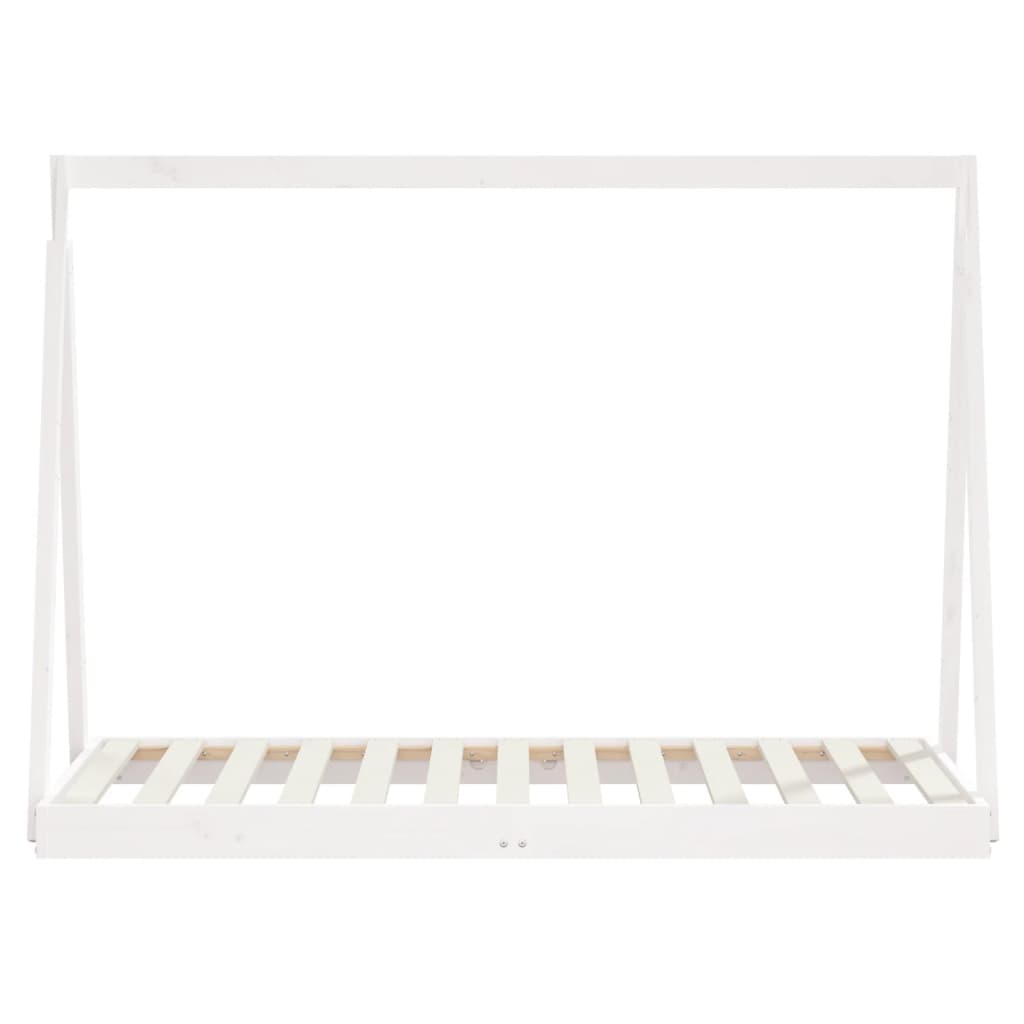 vidaXL Estructura de cama para niños madera de pino blanco 80x160 cm